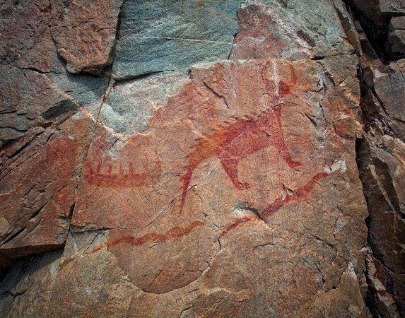 agawa rock pictographs 1